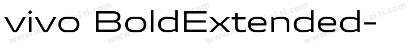 vivo BoldExtended字体转换